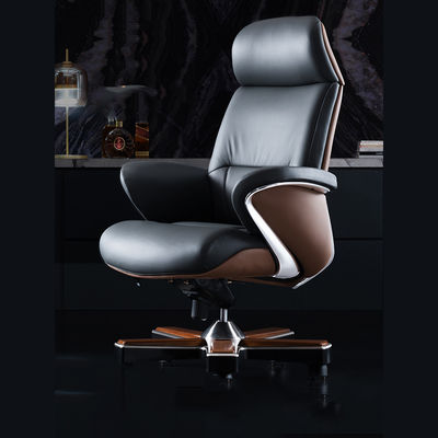 Adjustable Lifting Function Lift Chair Italian Light Luxury Leather Boss Office Chair