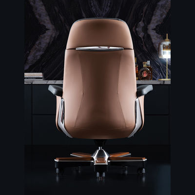 Adjustable Lifting Function Lift Chair Italian Light Luxury Leather Boss Office Chair