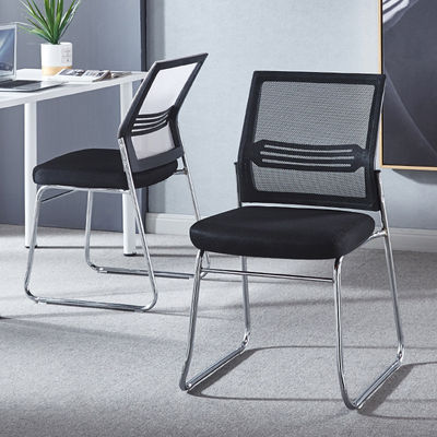 Office Meeting Metal Legs Visitor Mesh Stackable Chair with Durability and Functionality