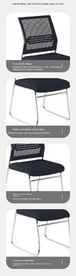 Office Meeting Metal Legs Visitor Mesh Stackable Chair with Durability and Functionality