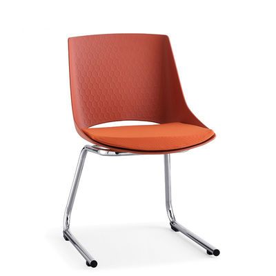 OEM ODM Office Sleigh Leg Modern Design Stackable Training Center Chairs with 0.33CBM