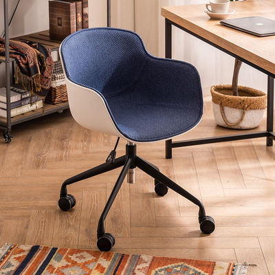 Office Visitor Chair with Adjustable Height Vertical Lift and Technical Leather Material