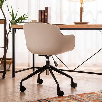 Office Visitor Chair with Adjustable Height Vertical Lift and Technical Leather Material