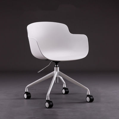 Office Visitor Chair with Adjustable Height Vertical Lift and Technical Leather Material