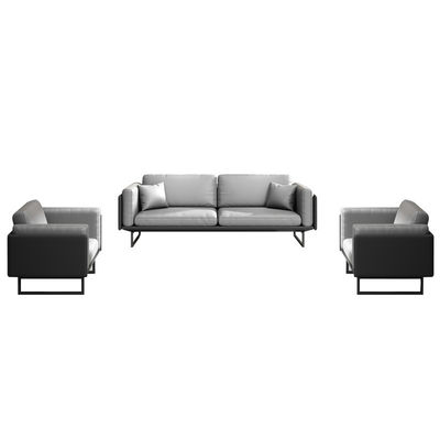 Light Luxury Italian Modern Leather Sofa Coffee Table Set for Office Sectional Sofa