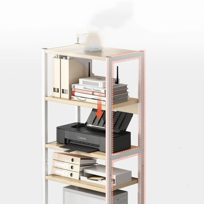 Commercial Furniture 3 Tier Movable Printer Stand Multi-purpose Desk Organizer