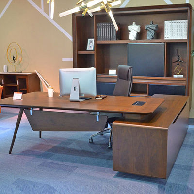 Contemporary Design Office Furniture L-Shaped Workstation for Modern Manager