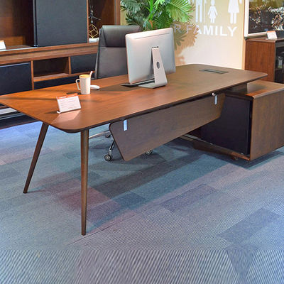 Contemporary Design Office Furniture L-Shaped Workstation for Modern Manager