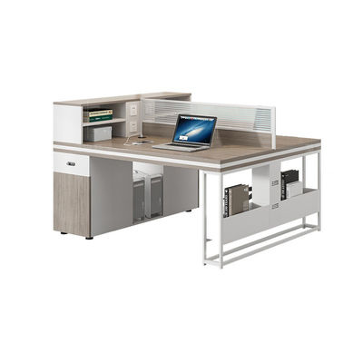 Employee Desktop Computer Table Multi-functional Office Desk and Chair for 4-6 People