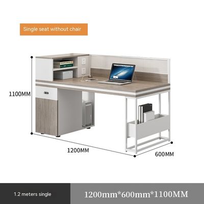 Employee Desktop Computer Table Multi-functional Office Desk and Chair for 4-6 People