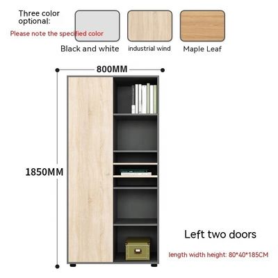 Data Storage Wooden File Combination Bookcase for Simple Design Style Office