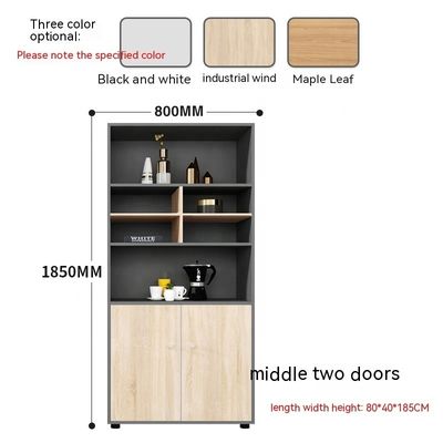 Data Storage Wooden File Combination Bookcase for Simple Design Style Office