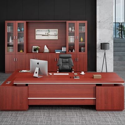 Large Modern Office Desk and Chair Combination for President Manager Office Furniture