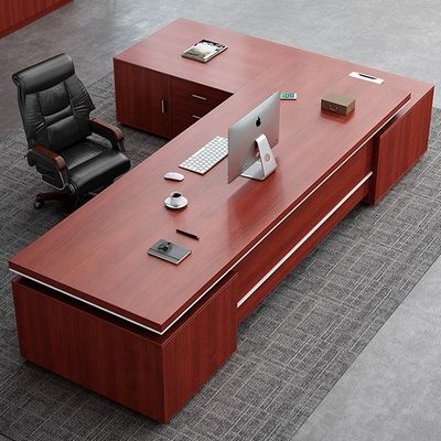 Large Modern Office Desk and Chair Combination for President Manager Office Furniture