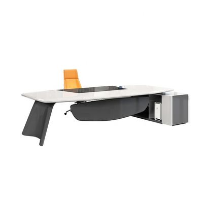 Mall Light Luxury Baking Lacquer Boss President Table Office Furniture Office Desk