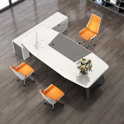 Mall Light Luxury Baking Lacquer Boss President Table Office Furniture Office Desk