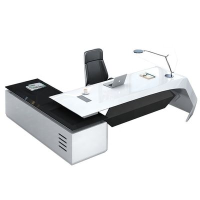 Customizable Lacquer Large Desk Perfect for Managers and Supervisors in the Office