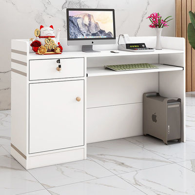 Shopping Center Usage Scenarios Simple Modern Cashier Desk for Company Reception Desk