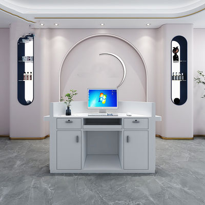 Meterial E1 MDF/MFC Melamine Board Cashier Desk for Beauty Salon and Baking Paint