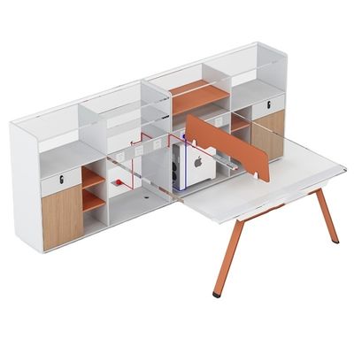 Simple Modern Staff Seat Work Table Office 6 Four 4 People Office Desk Style Modernity