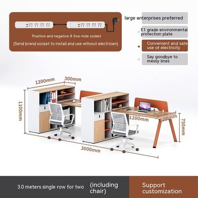 Simple Modern Staff Seat Work Table Office 6 Four 4 People Office Desk Style Modernity