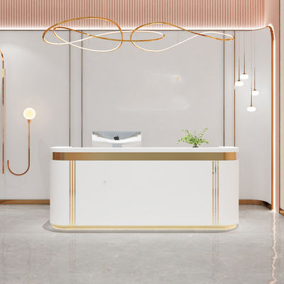 Lightweight Beauty Salon Bar Reception Desk for Small Salons and Hotels Luxury Design
