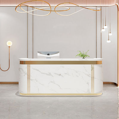 Lightweight Beauty Salon Bar Reception Desk for Small Salons and Hotels Luxury Design