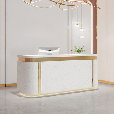 Lightweight Beauty Salon Bar Reception Desk for Small Salons and Hotels Luxury Design