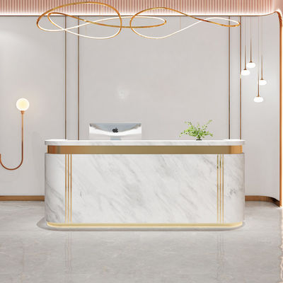 Lightweight Beauty Salon Bar Reception Desk for Small Salons and Hotels Luxury Design