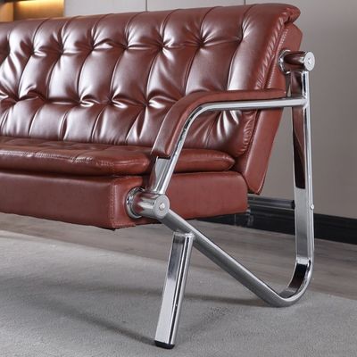 Contemporary Office Sofa and Coffee Table Set for Professional Business Environments
