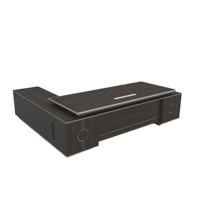 PAINT BAKING PROCESSWOOD GRAINHINCLINED TABLE EDGE Executive Desk for President Manager