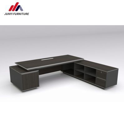 PAINT BAKING PROCESSWOOD GRAINHINCLINED TABLE EDGE Executive Desk for President Manager