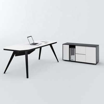 Modern Single Person Office Desk and Chair Stylish Furniture for Manager's Workspace