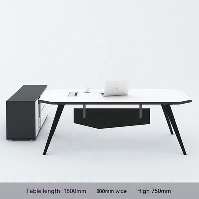 Modern Single Person Office Desk and Chair Stylish Furniture for Manager's Workspace