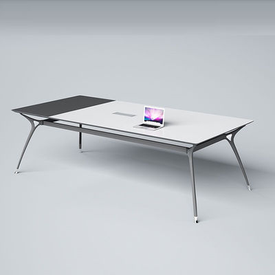 Business Office Set with Small Steel Structure and PANEL Wood Style Manager Desk