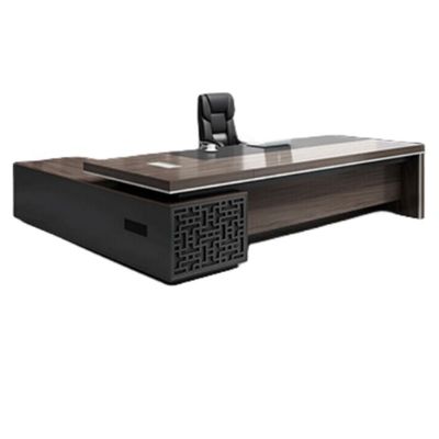 Stylish Boss Desk Manager Office Desk and Chair Combination for Commercial Furniture