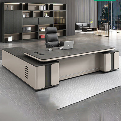 Simple Modern Office Furniture Set Large Desk and Chair for Eco-Friendly Manager Room