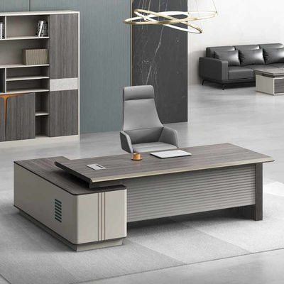 PAINT BAKING PROCESSWOOD GRAINHINCLINED TABLE EDGE Executive Desk for Modern Office