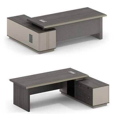 PAINT BAKING PROCESSWOOD GRAINHINCLINED TABLE EDGE Executive Desk for Modern Office