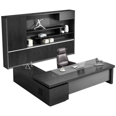 Customized Colors Luxury L Shape Wooden Executive Office Table for Boss Manager Director