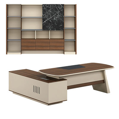 Stylish and Functional Executive Desk for Busy Professionals in Large Office