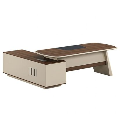 Stylish and Functional Executive Desk for Busy Professionals in Large Office