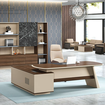 Boss L-shaped Luxury Office Furniture Set for Tech Modern Home Administrative Office