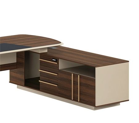 Boss L-shaped Luxury Office Furniture Set for Tech Modern Home Administrative Office