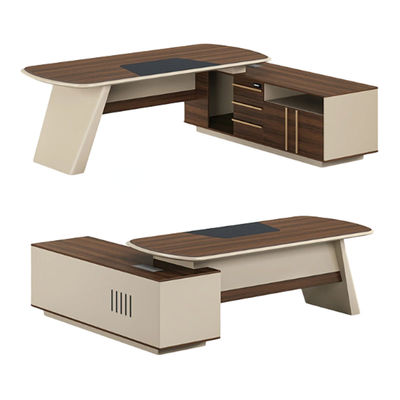 Boss L-shaped Luxury Office Furniture Set for Tech Modern Home Administrative Office