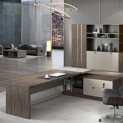 Extendable Office Furniture Design Executive Wooden Office Table for Boss CEO and Manager