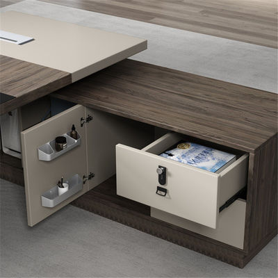 Extendable Office Furniture Design Executive Wooden Office Table for Boss CEO and Manager