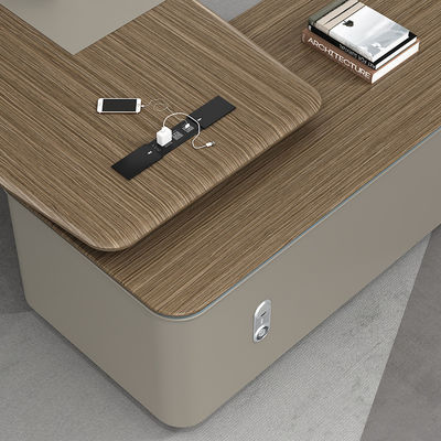Extendable Wooden Modern Luxury Design Office Table for Executive Director Desk