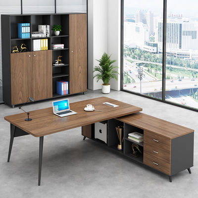 Home Office Painting Manager Desk For Boss Modern Wooden Curved Office Table