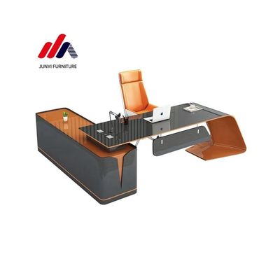 Design Irregular Shape Office Desk in Baking Paint Material with Customized Colors
